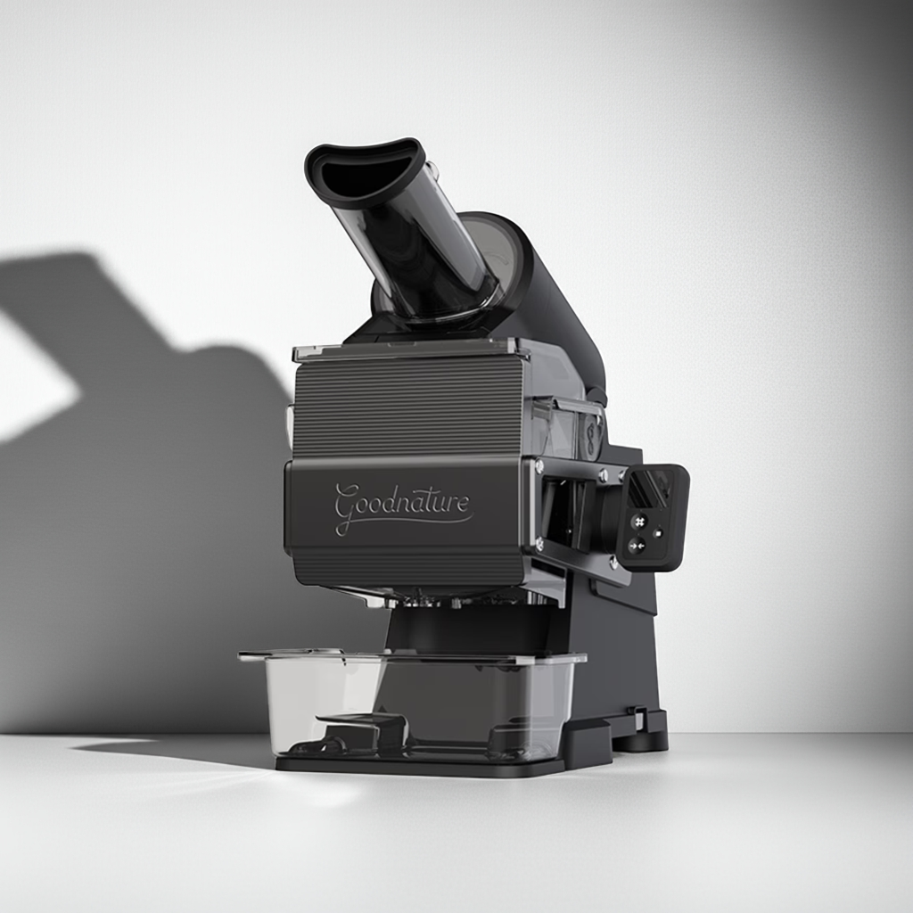 hummingbird commercial juicer with long shadow